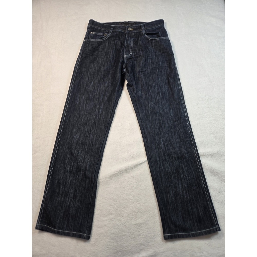 Southpole Y2K‎ Jeans Mens Size 34x33 Blue Brushed Denim Baggy HipHop